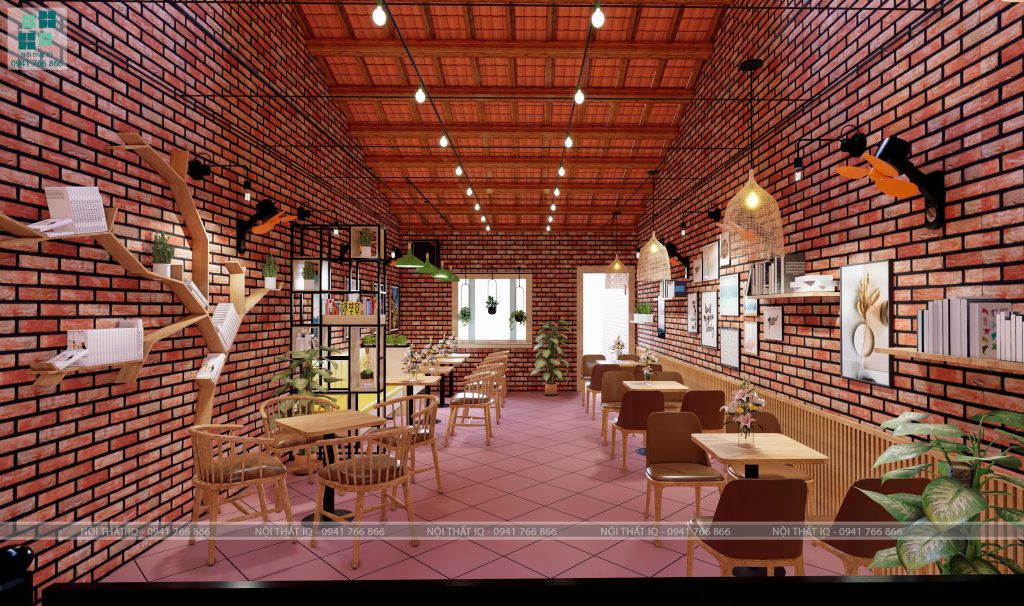 Thiết kế quán cafe phong cách công nghiệp